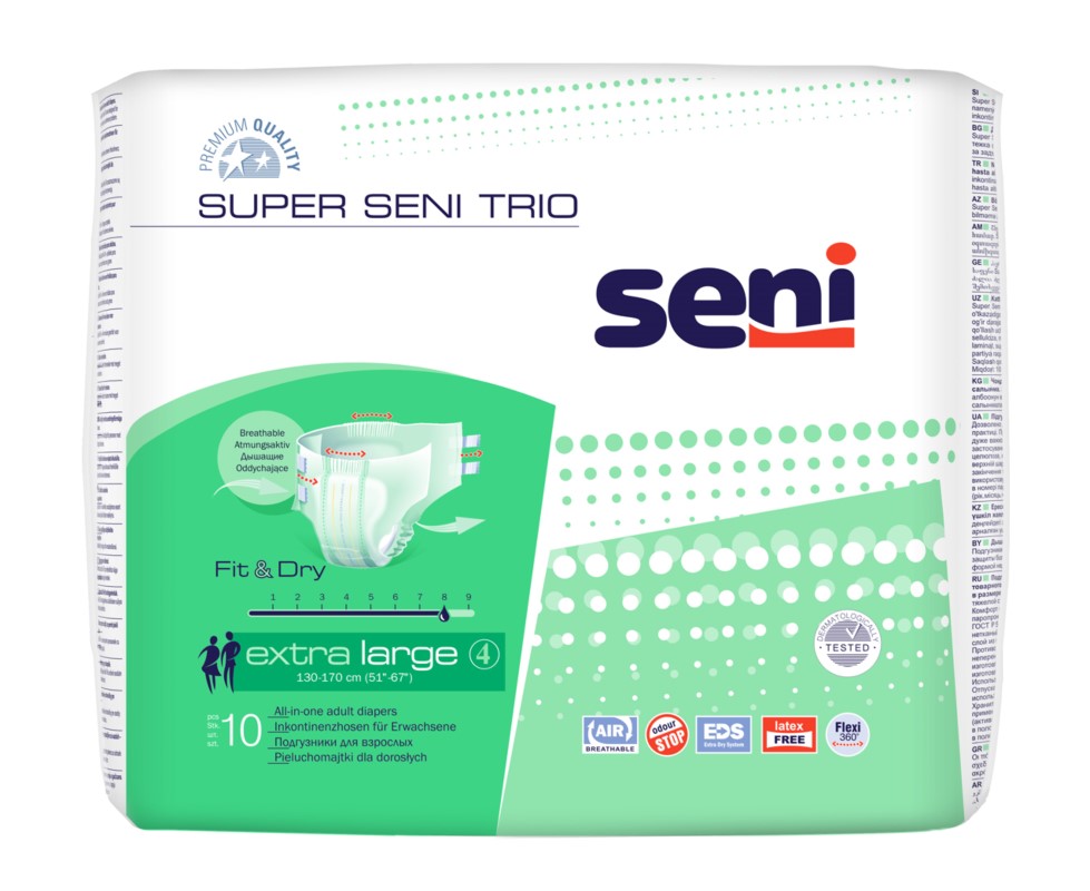 Windelhosen Super Seni Trio Extra Large 10 Stück