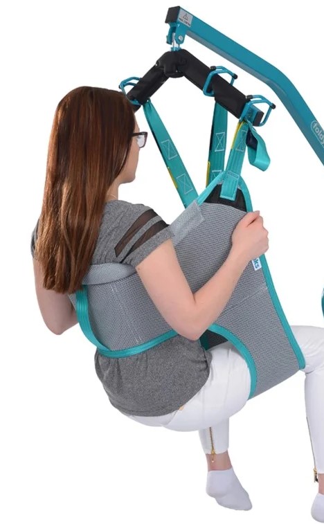 Schnelltransportgurt aks mit Brustschlaufe zum Baden für Patientenlifter Foldy