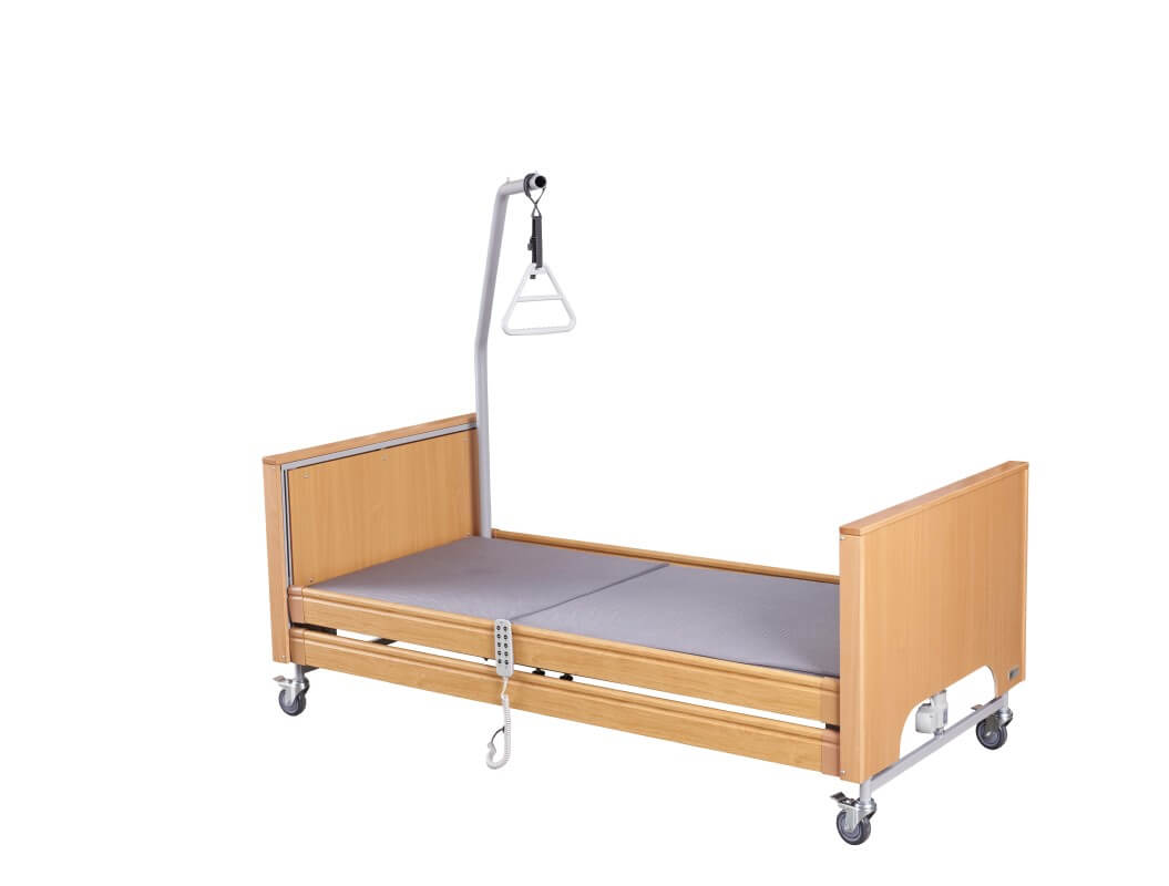 Pflegebett tecfor care GmbH ECOFIT S PLUS mit Holzverkleidung
