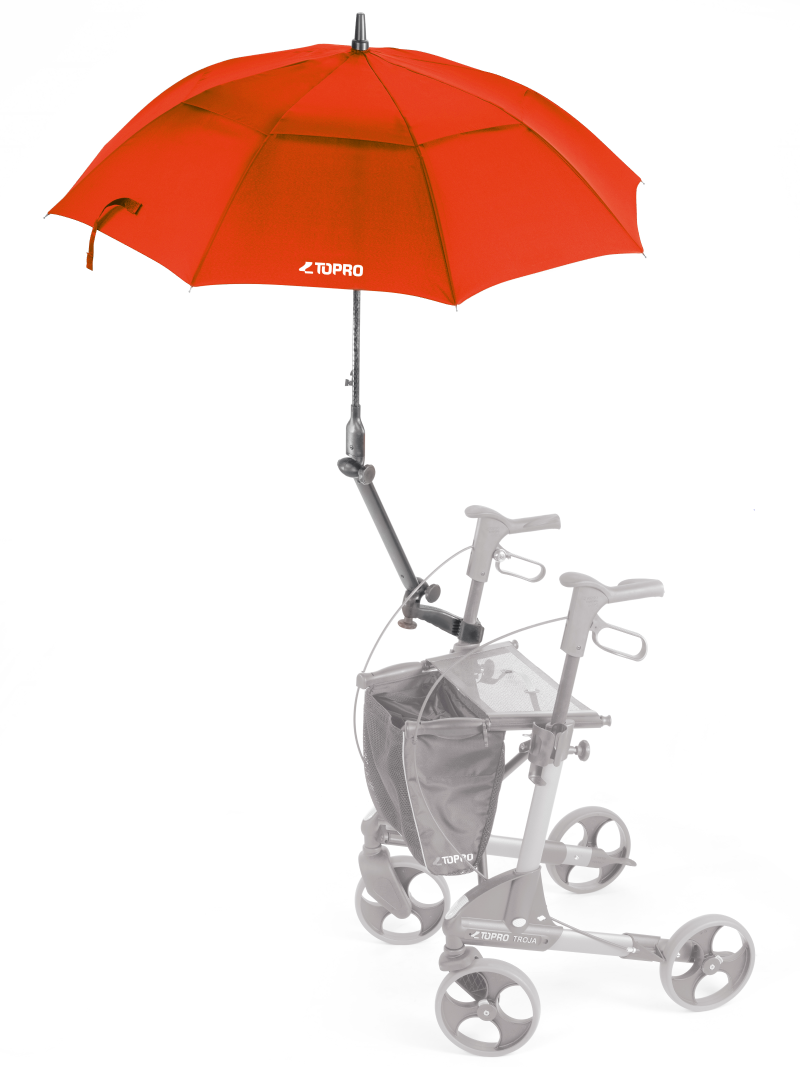 Schirm mit Multifunktionsarm für Topro Rollator