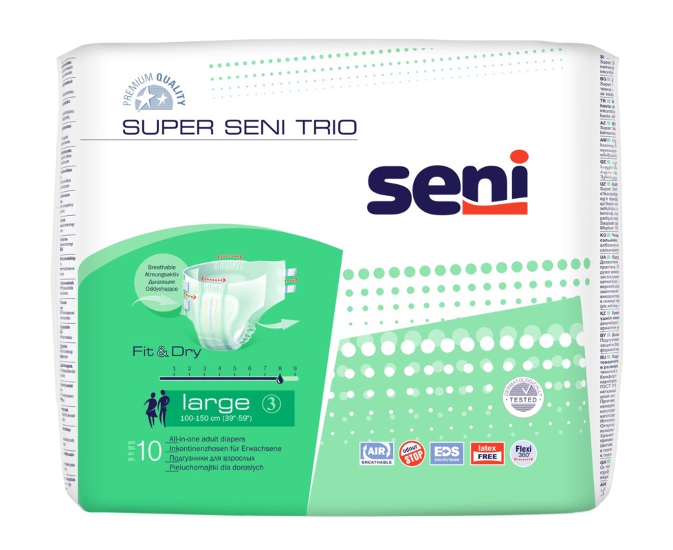 Windelhosen Super Seni Trio Large 10 Stück