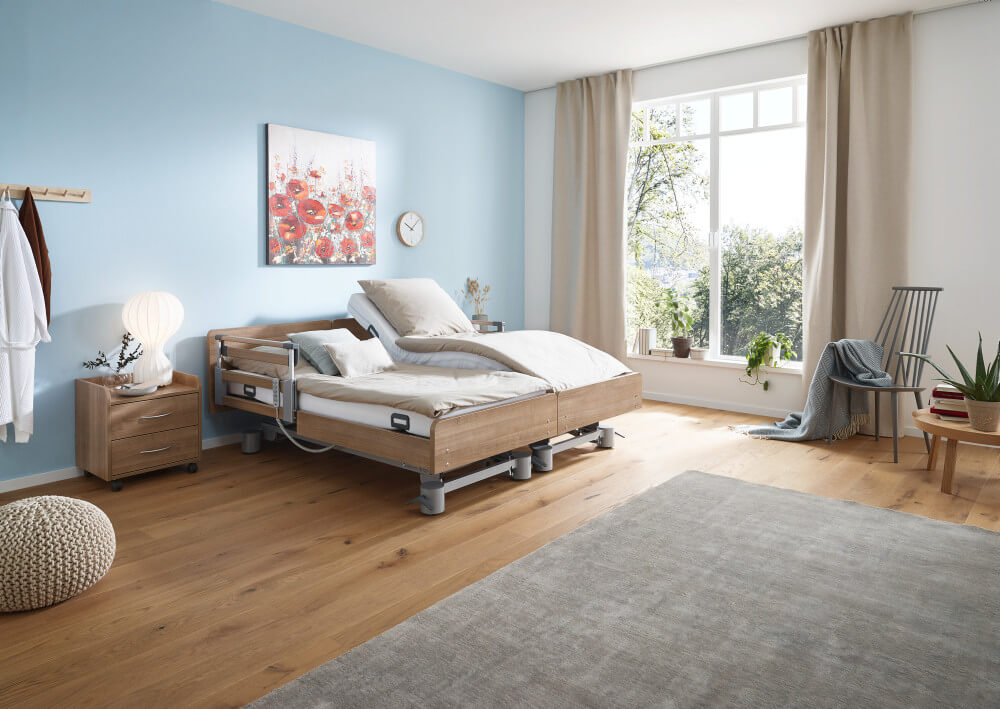 Pflegedoppelbett Burmeier Regia Easy-Switch Partner