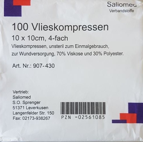 Stoma Vlieskompressen Saliomed