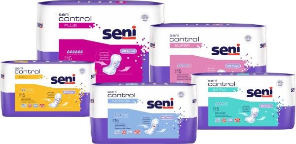 Einlagen Seni Control Plus 15 Stück | Inkontinenz | Pflegehilfsmittel
