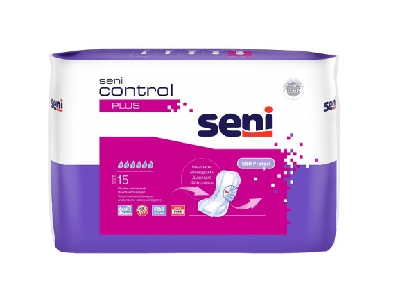 Einlagen Seni Control Plus 15 Stück | Inkontinenz | Pflegehilfsmittel